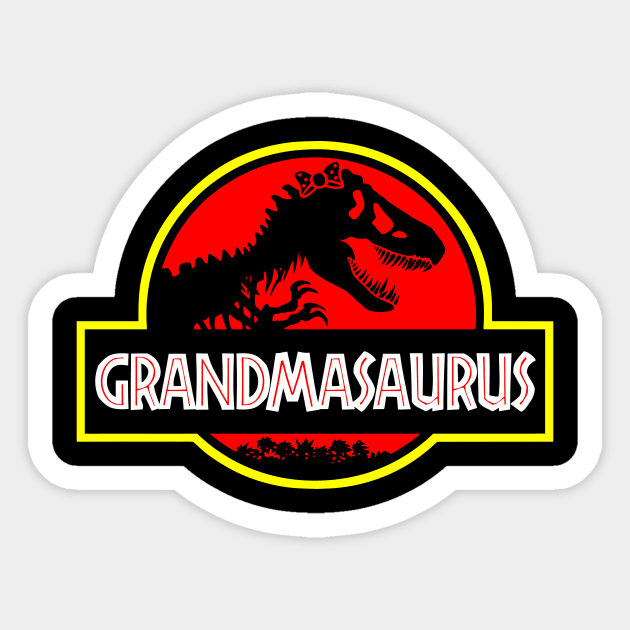 Grandmasaurus Rex Sticker by MyOwnCollection